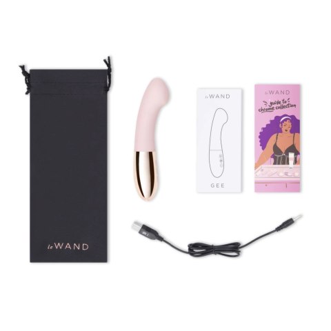 Le Wand Gee Rose Gold - wibrator punktowy, ładowalny, metal i silikon
