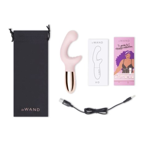 Le Wand XO Rose Gold - dwusilnikowy model z metalowo-silikonową obudową