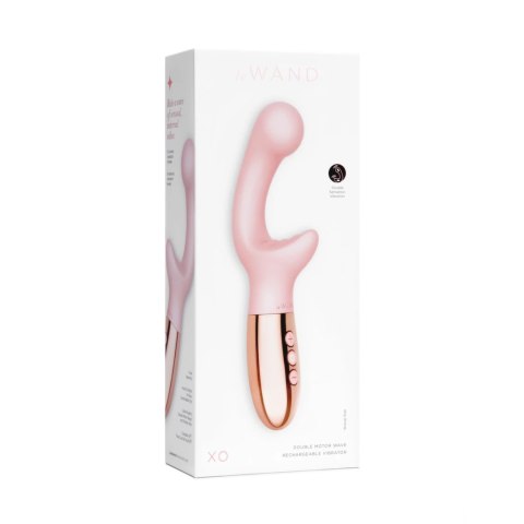 Le Wand XO Rose Gold - dwusilnikowy model z metalowo-silikonową obudową