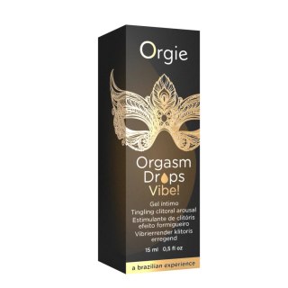 Orgie Orgasm Drops Vibe! krople intymne, efekt wibracji 15 ml