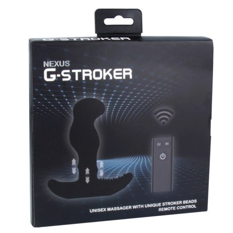 Nexus G-Stroker Black - masażer z funkcją ruchomych kulek, czarny