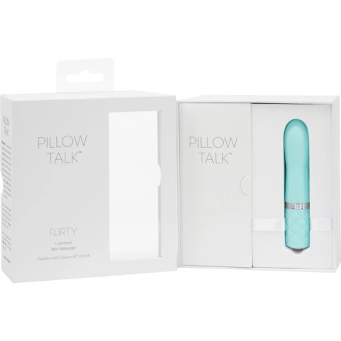 Pillow Talk Flirty model Teal z kryształkami, silikonowy, kompaktowy