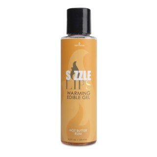 Sensuva Sizzle Lips Butter Rum żel rozgrzewający jadalny 125 ml