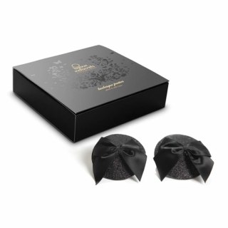 Bijoux Indiscrets Burlesque Pasties Bow czarne nakładki dekoracyjne