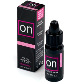 Sensuva ON Arousal Oil Lite 5ml - delikatny olejek stymulujący