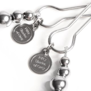 Fifty Shades of Grey The Pinch - zaciski regulowane z metalowym wykończeniem 8,3 cm