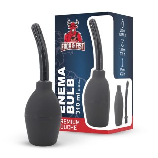 Enema Bulb 310 ml Czarna - System do higieny intymnej z końcowką ABS