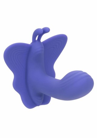 CalExotics Connect Venus Butterfly - silikonowy model z aplikacją, fioletowy