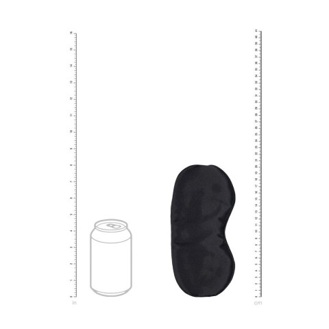 LoversPremium Satin Mask Black - satynowa maska na oczy czarna
