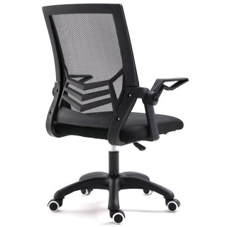 Ergonomiczny obrotowy fotel biurowy, krzesło z siatki- czarny