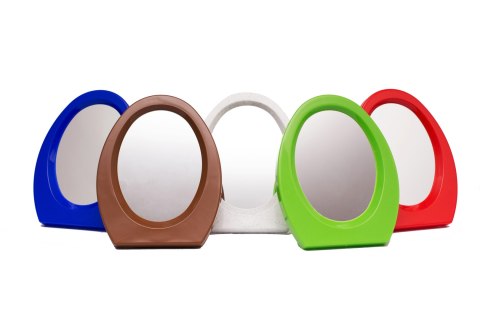 Lusterko kosmetyczne z podstawką, owalne