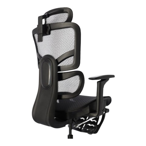 Ergonomiczny fotel biurowy regulowane krzesło biurowe z siatki - Czarne