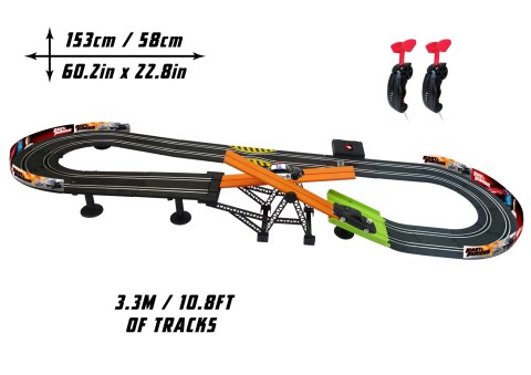 Szybcy i Wściekli tor wyścigowy z kontrolerami 3,3, m Dragon-i Toys