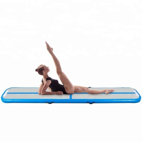 AIRTRACK MATERAC GIMNASTYCZNY ŚĆIEŻKA AKROBATYCZNA NIEBIESKA 500X100X10