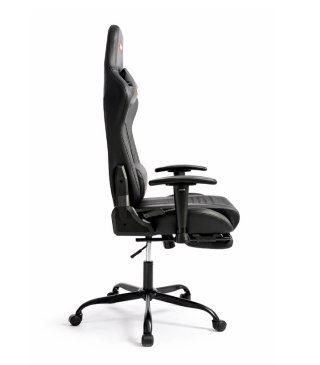 Ergonomiczny Obrotowy Fotel Gamingowy Czarny Z Podnóżkiem Fotel Biurowy