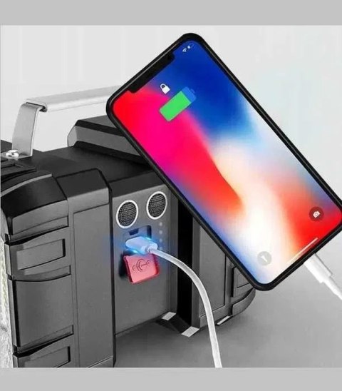 Latarka Led Mocna Akumulatorowa Dwustronna Powerbank Wodoodporna