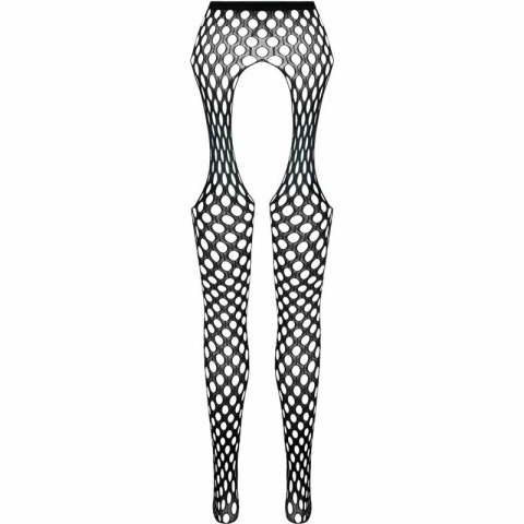 PASSION Eco Collection Bodystocking ECO S003 biały - ekologiczny model one size